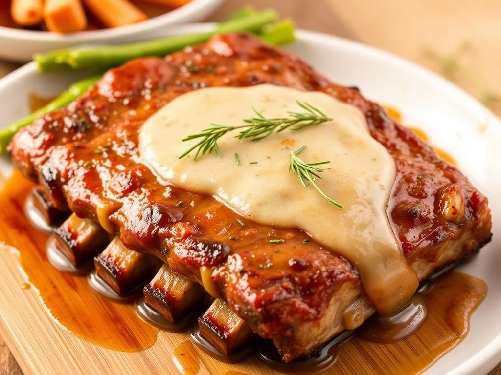 Oven-Baked Pork Ribs. Side dishes and menu ideas for a winter special meal