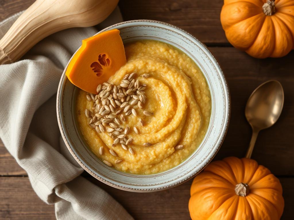 Millet Porridge with Pumpkin. Choosing ingredients: grain and squash
