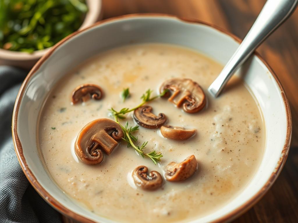 Creamy Mushroom Soup. Seasonal notes and sustainable choices