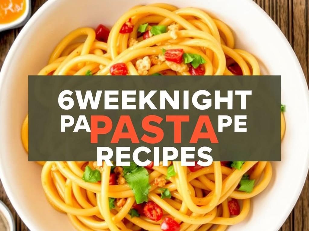 Quick Weeknight Pasta Recipes. Quick recipes to rotate through your week