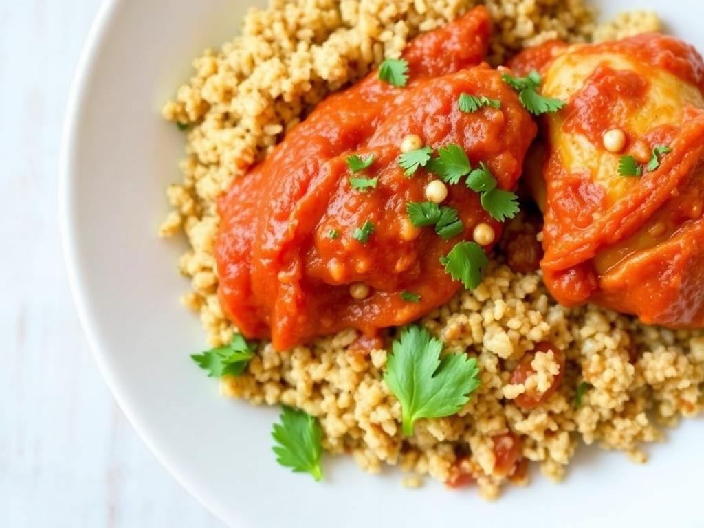 Slow Cooker Quinoa Chicken Cacciatore. Finishing touches that elevate the meal