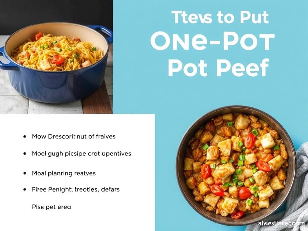 Easy One-Pot Dinner Recipes. Meal planning, leftovers, and storage