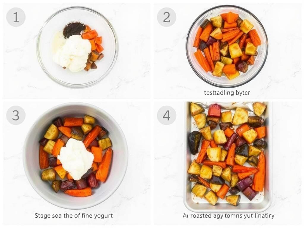 Roasted Root Vegetables with Yogurt. Step-by-step: a reliable method I use regularly