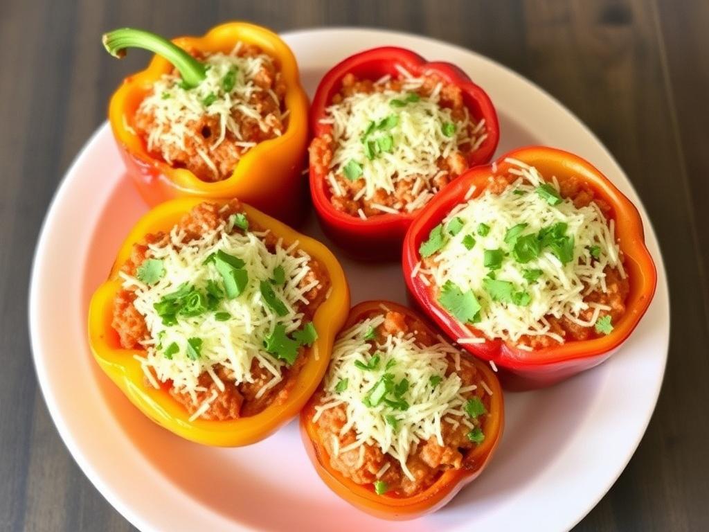 Stuffed Peppers. Make-ahead, freezing, and leftovers