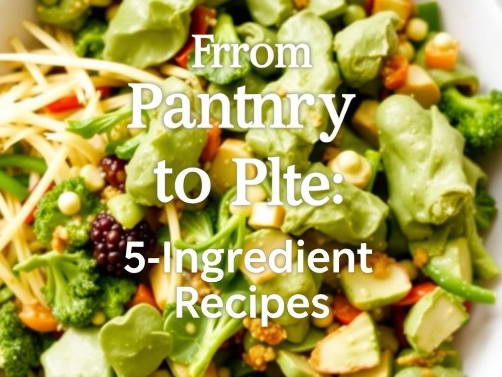 From Pantry to Plate: 5-Ingredient Recipes. Batch cooking and storage tips